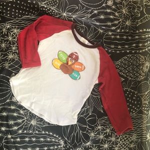 Thanksgiving Football Custom Raglan